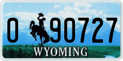 WY license plate 090727