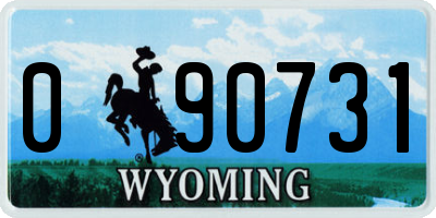 WY license plate 090731