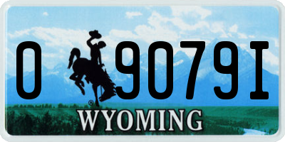 WY license plate 09079I