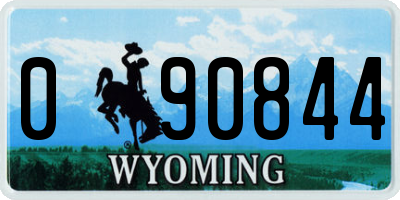 WY license plate 090844