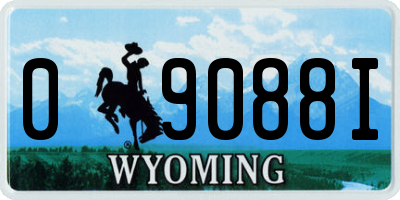 WY license plate 09088I