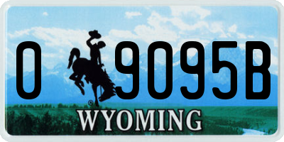 WY license plate 09095B
