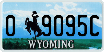 WY license plate 09095C