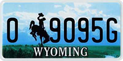 WY license plate 09095G