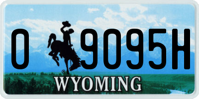 WY license plate 09095H