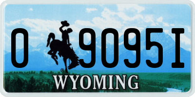 WY license plate 09095I