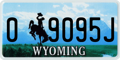 WY license plate 09095J