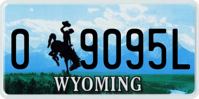 WY license plate 09095L