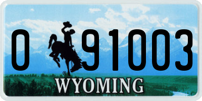 WY license plate 091003