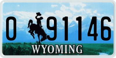 WY license plate 091146