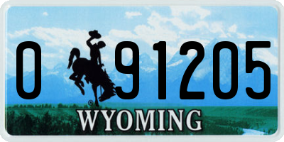 WY license plate 091205