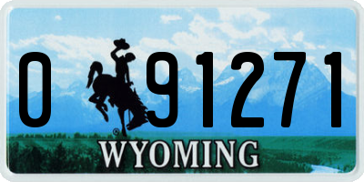 WY license plate 091271