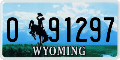 WY license plate 091297
