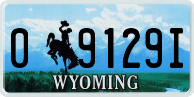 WY license plate 09129I