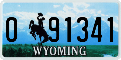 WY license plate 091341