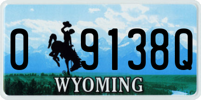 WY license plate 09138Q