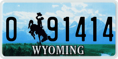 WY license plate 091414