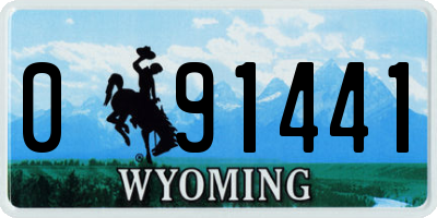 WY license plate 091441