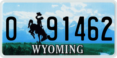 WY license plate 091462