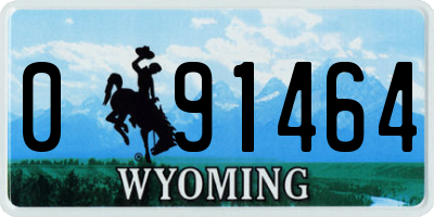 WY license plate 091464