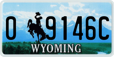 WY license plate 09146C