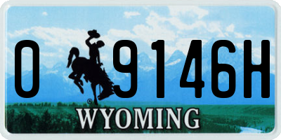 WY license plate 09146H