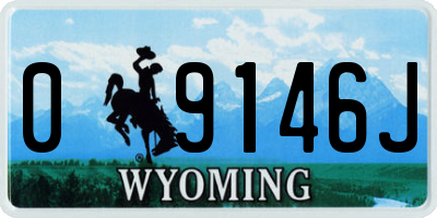 WY license plate 09146J