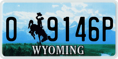 WY license plate 09146P