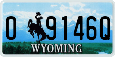 WY license plate 09146Q
