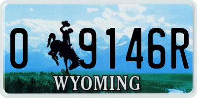 WY license plate 09146R
