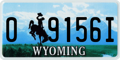 WY license plate 09156I