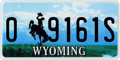 WY license plate 09161S
