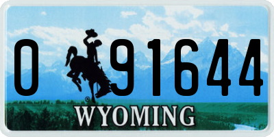 WY license plate 091644