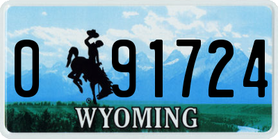 WY license plate 091724