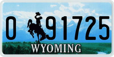 WY license plate 091725