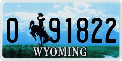 WY license plate 091822