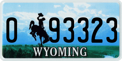 WY license plate 093323