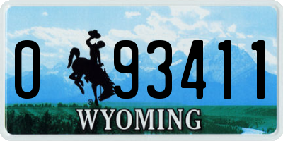 WY license plate 093411