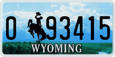 WY license plate 093415