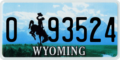 WY license plate 093524