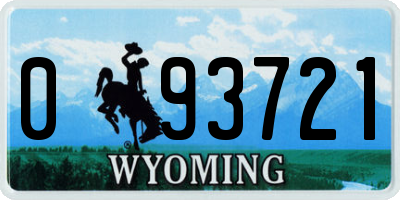 WY license plate 093721