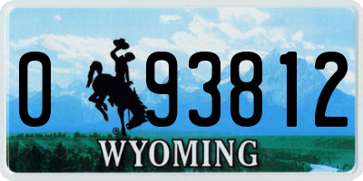 WY license plate 093812