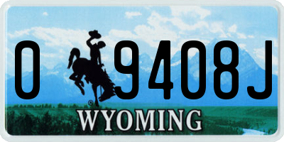 WY license plate 09408J