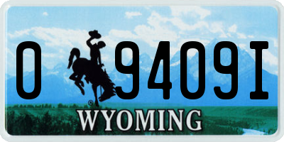 WY license plate 09409I