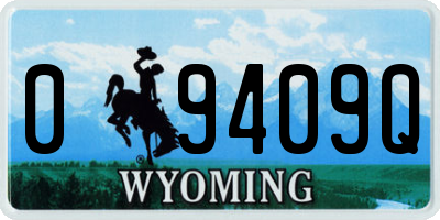 WY license plate 09409Q