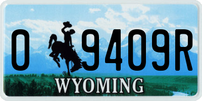 WY license plate 09409R