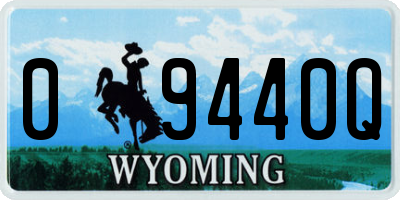 WY license plate 09440Q