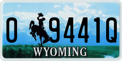WY license plate 09441Q