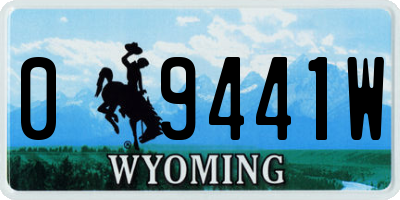WY license plate 09441W