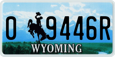 WY license plate 09446R